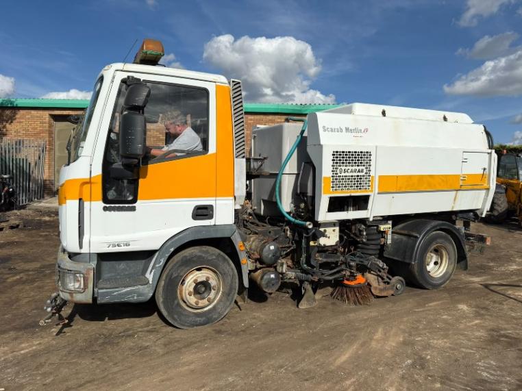 IVECO 75E16 SCARAB MERLIN XP ROAD SWEEPER*VIDEO*