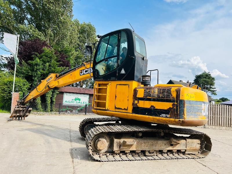 JCB JS160 HIGH RISED CABIN TRACKED EXCAVATOR *YEAR 2011* C/W GRAPPLE GRAB *VIDEO*