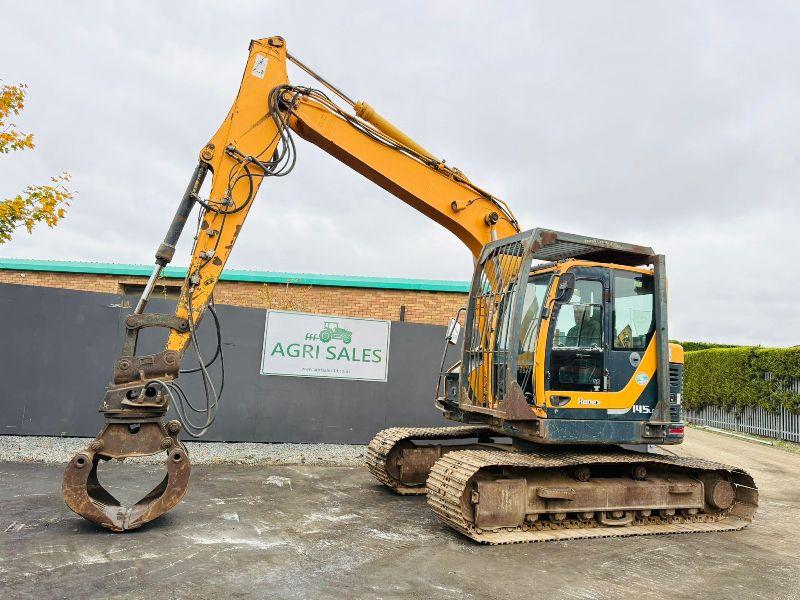 HYUNDAI ROBEX 145LCR-9 EXCAVATOR*C/W SELECTOR GRAB*YEAR 2012*VIDEO*
