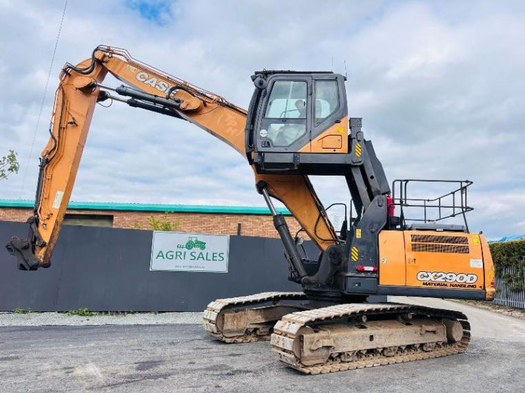CASE CX290D HIGH RISE CABIN TRACKED EXCAVATOR *YEAR 2017* C/W QUICK HITCH *VIDEO*
