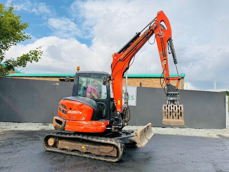 KUBOTA KX057-4 EXCAVATOR*C/W SELECTOR GRAB*YEAR 2018*VIDEO*