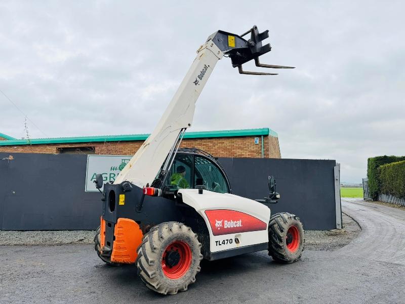 BOBCAT TL470 TELEHANDLER*C/W PALLET TINES*YEAR 2012*5507 HOURS*VIDEO*