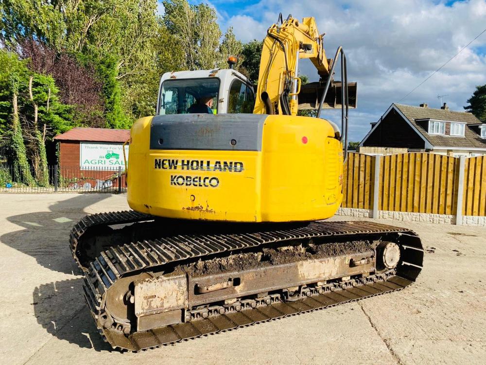 NEW HOLLAND KOBELCO E135SR EXCAVATOR YEAR 2008 ZERO SWING C/W QUICK