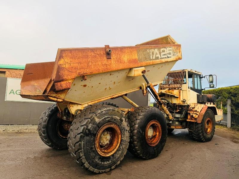 TEREX TA25 DUMPTRUCK*C/W CUMMINS ENGINE*VIDEO*