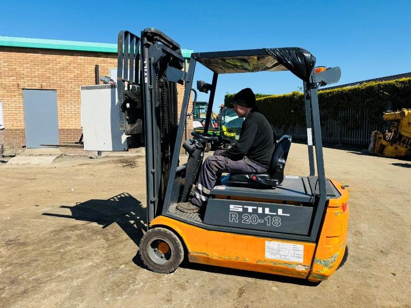 STILL R20-18 ELECTRIC FORKLIFT*C/W CHARGER*VIDEO*