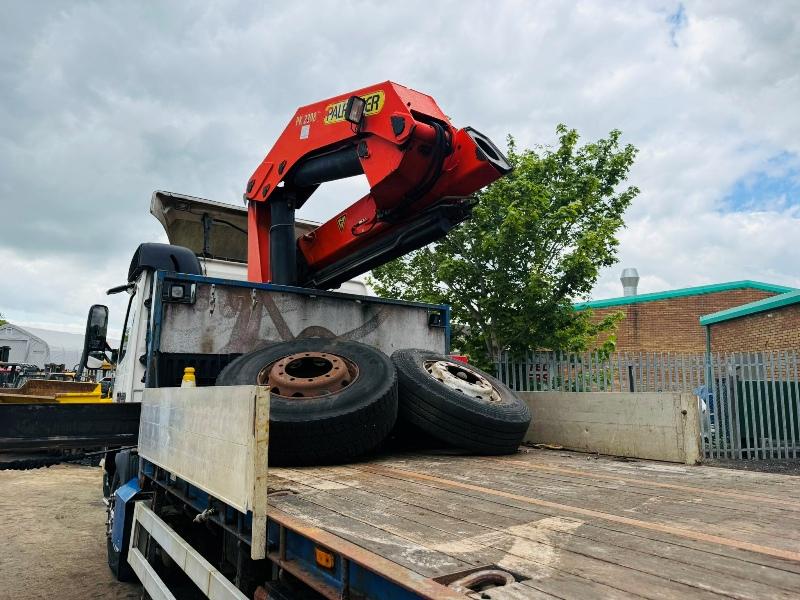 VOLVO FM7-12 FLAT BED LORRY*C/W PALFINGER PK23080 CRANE*VIDEO*