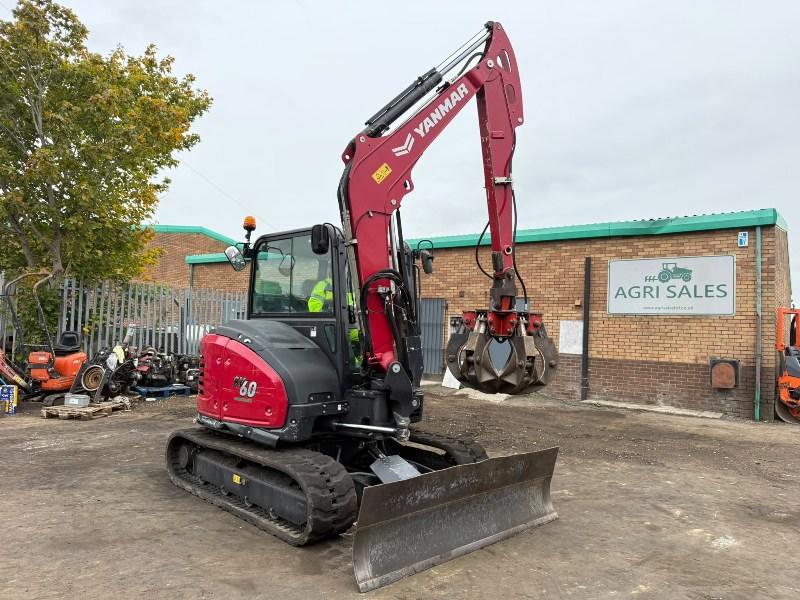 YANMAR SV60-B EXCAVATOR*YEAR 2023*C/W SCRAP GRAB*VIDEO*