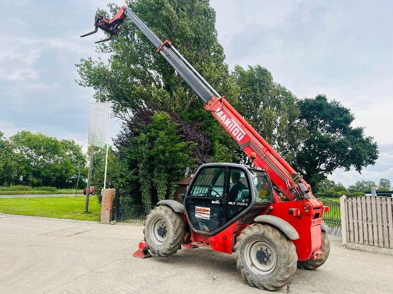 MANITOU MLT1030 4WD TELEHANDLER *10 METER, 4834 HOURS* C/W PALLET TINES*VIDEO* 