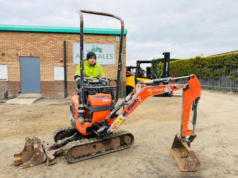 KUBOTA U10-3 MICRO DIGGER*C/W EXPANDING TRACKS*VIDEO*