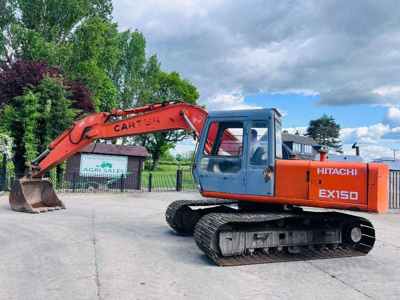 HITACHI EX150 TRACKED EXCAVATOR C/W BUCKET *VIDEO*