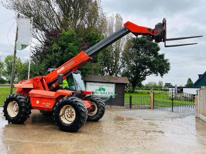 MANITOU MLT628T 4WD TELEHANDLER *AG-SPEC* C/W PICK UP HITCH *VIDEO*