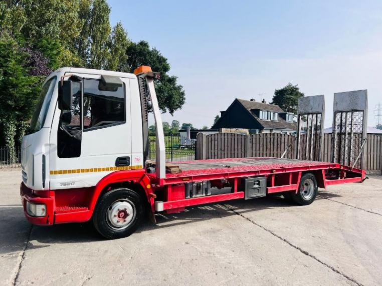 IVECO ML75E17 4X2 BEAVER TAIL LORRY C/W HYDRAULIC RAMPS *VIDEO* 