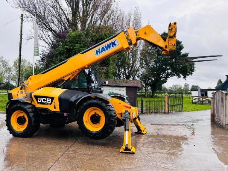 JCB 535-140 HI VIZ 4WD TELEHANDLER *YEAR 2014, 14 METER REACH* C/W TINES *VIDEO*