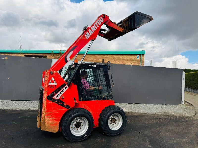 MANITOU 1500R SKIDSTEER*C/W BUCKET*YEAR 2021*NEW TYRES*2382 HOURS*VIDEO*