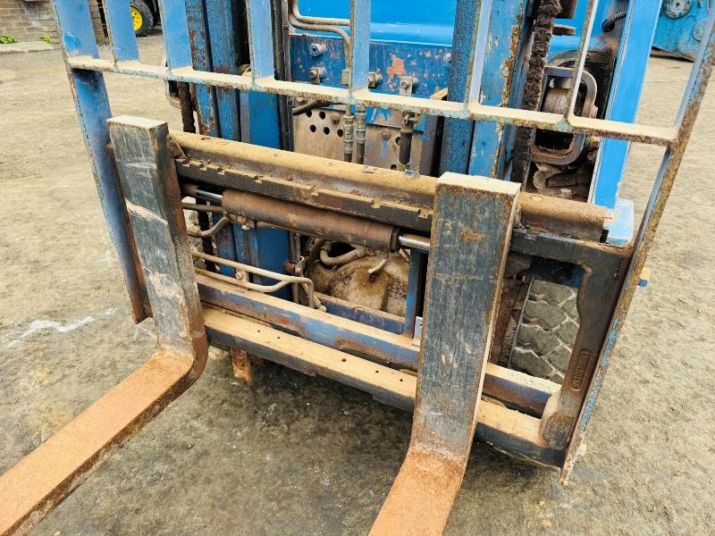 NISSAN 16 PETROL/GAS FORKLIFT*C/W SIDESHIFT*YEAR 2010*VIDEO*