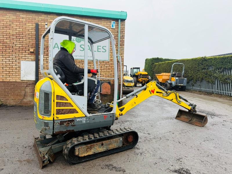WACKER NEUSON ET16 EXCAVATOR*YEAR 2019*C/W BUCKET*VIDEO*