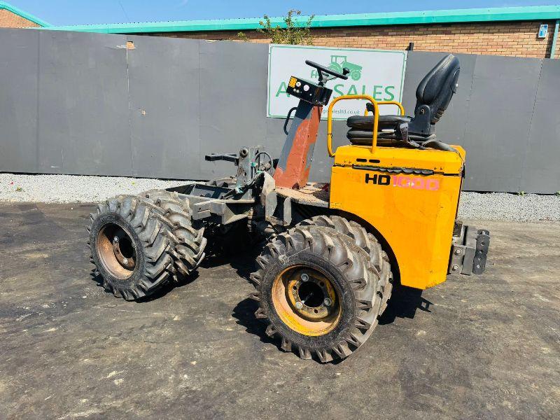 TEREX 1 TONNE HD1000*C/W DUEL WHEELS*1134 HOURS*YEAR 2010*VIDEO*
