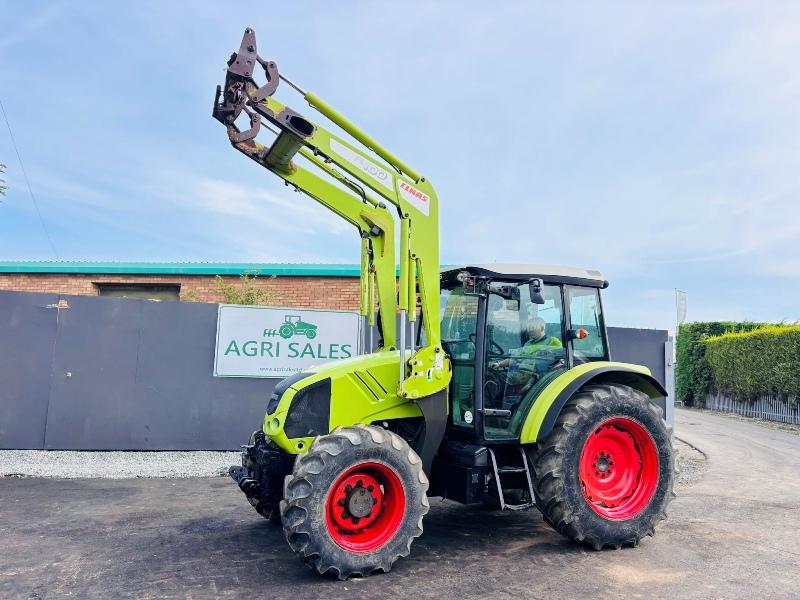 CLAAS AXOS 320 CX*C/W FL100 FRONT LOADER*ONLY 702 HOURS*YEAR 2010*VIDEO*