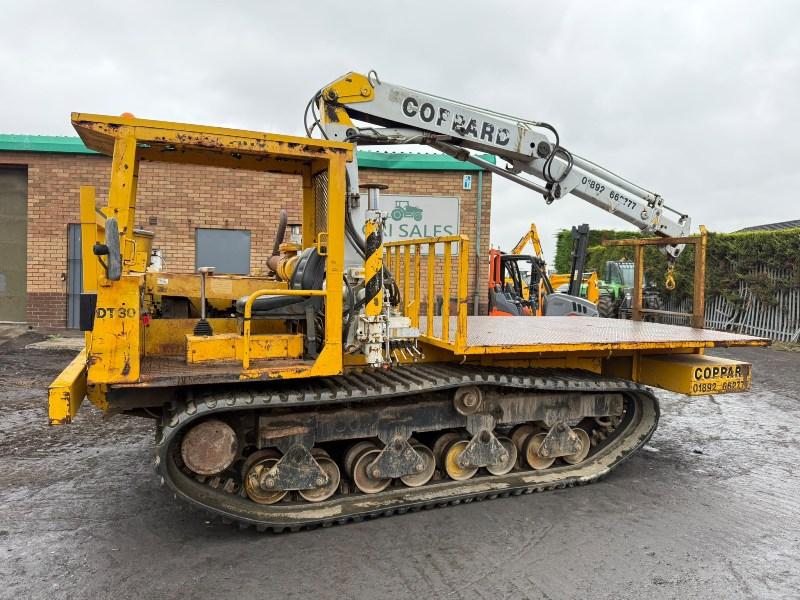 TRACKED FLATBED CARRIER*C/W HIAB CRANE*VIDEO*