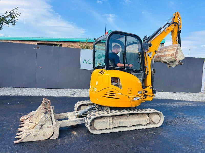 JCB 8025 ZTS TRACKED EXCAVATOR *YEAR 2020*C/W 4 BUCKETS*VIDEO*