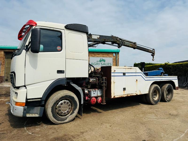 VOLVO FM12 RECOVERY SPEC LIFT*C/W HIAB 071A CRANE*VIDEO*