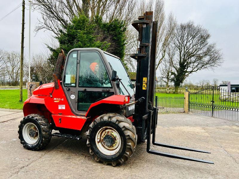 MANITOU M30-4 ROUGH TERRIAN 4WD FORKLIFT *YEAR 2014* C/W PICK UP HITCH *VIDEO*