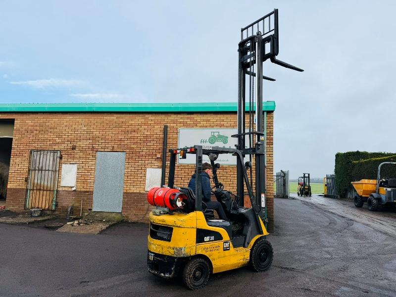 CATERPILLAR GP20NT FORKLIFT*YEAR 2015*C/W PALLET TINES*VIDEO*