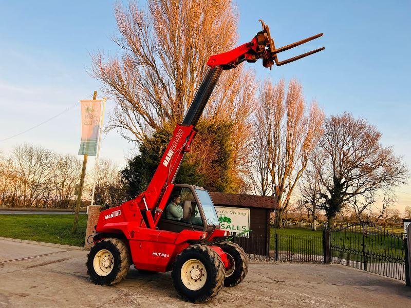 MANITOU 524 4WD TELEHANDLER *AG-SPEC* C/W PICK UP HITCH 