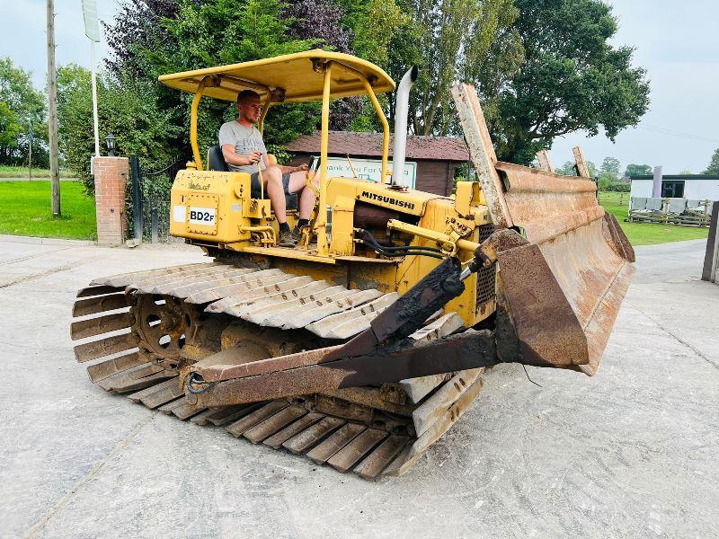 MITSUBISHI BD2P DOZER C/W STRAIGHT BLADE & TILT *VIDEO*