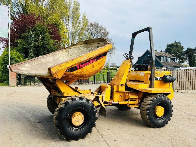 THWAITS ALLDRIVE 4WD SWIVEL TIP DUMPER C/W ROLE BAR *VIDEO*