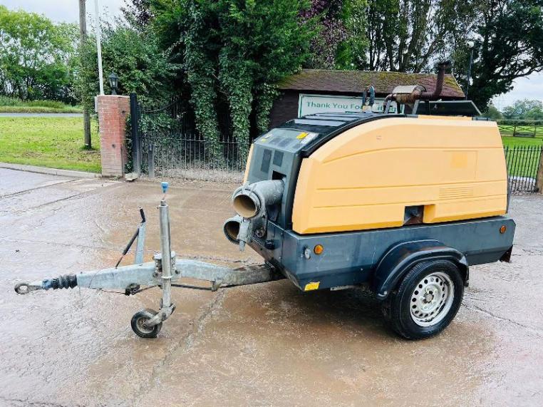 AUTO PRIME Q-SERIES TOWABLE WATER PUMP C/W PERKINS ENGINE *VIDEO*