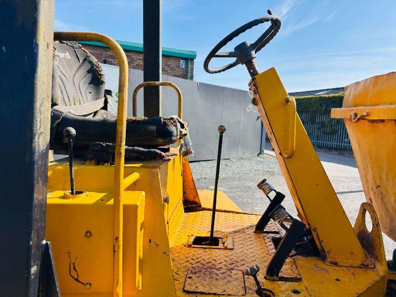 BENFORD 3 TONNE SWIVLE TIP DUMPER*VIDEO*