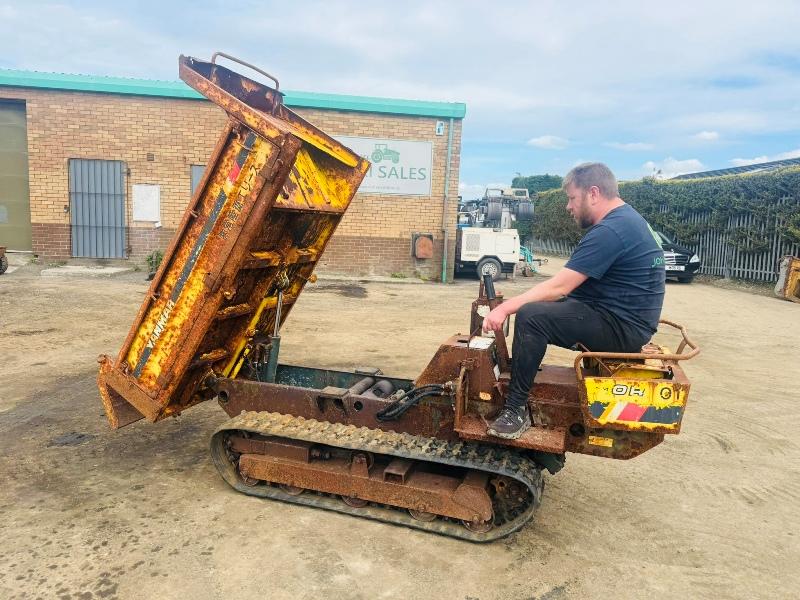 YANMAR TRACKED DUMPER*C/W HYDRAULIC TIP*VIDEO*