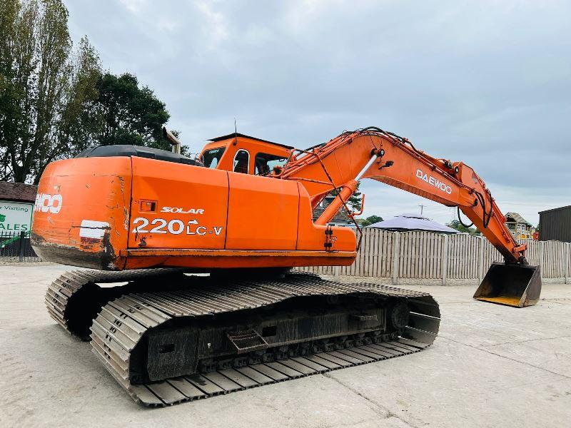 DAEWOO SOLAR 220LC-V EXCAVTOR C/W BOG MASTER TRACKS *VIDEO*