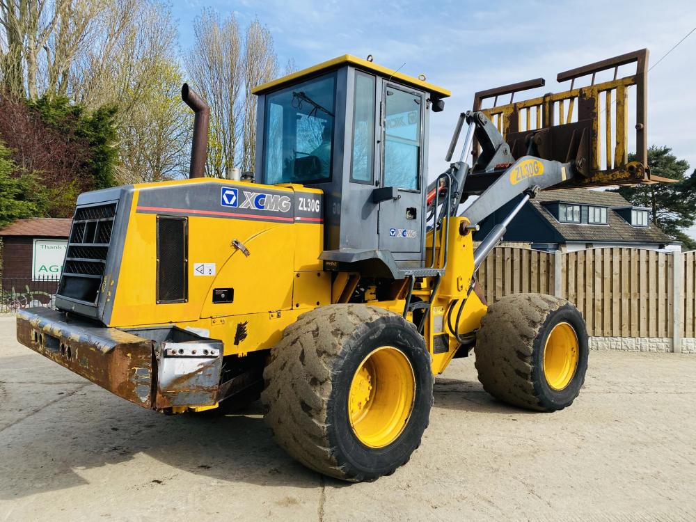 XCMG ZL30G 4WD LOADING SHOVEL * YEAR 2007 * C/W MUCK FORK 