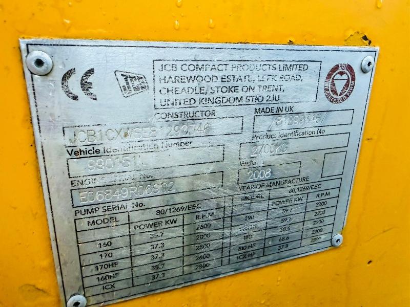 JCB 1CX BACKHOE DIGGER*C/W BUCKET*VIDEO*