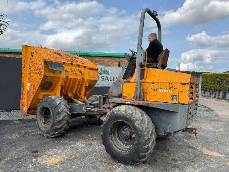 TEREX PT9000 9 TONNE STRAIGHT TIP DUMPER*C/W ROLL BAR*VIDEO*