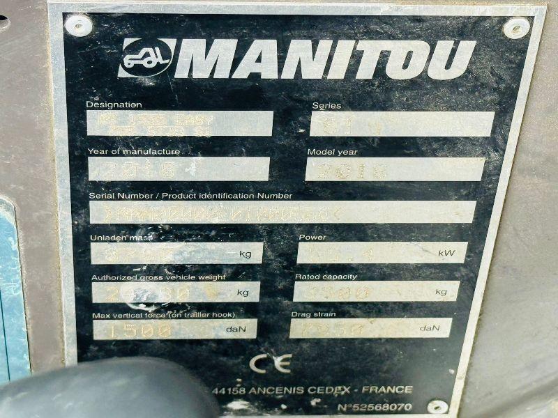 MANITOU MT 1335 TURBO TELEHANDLER*C/W PALLET TINES*YEAR 2018*VIDEO*