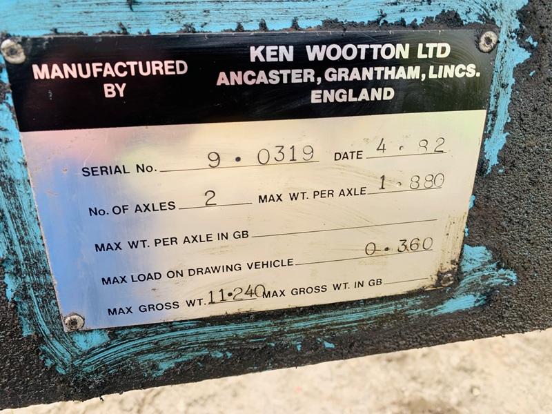 KEN WOOTTON DOUBLE AXLE TIPPING TRAILER*VIDEO*