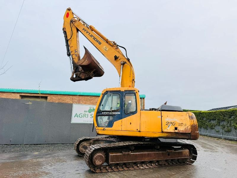 HYUNDAI ROBEX 220LC-3 EXCAVATOR*C/W BUCKET*VIDEO*