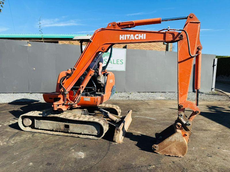 HITACHI EX30 EXCAVATOR*RUBBER TRACKS*C/W BUCKET*VIDEO*
