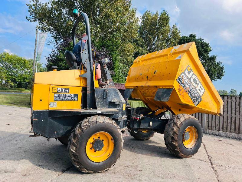 JCB 9TFT 4WD DUMPER *YEAR 2016, 1965 HOURS * C/W ROLE BAR *VIDEO*