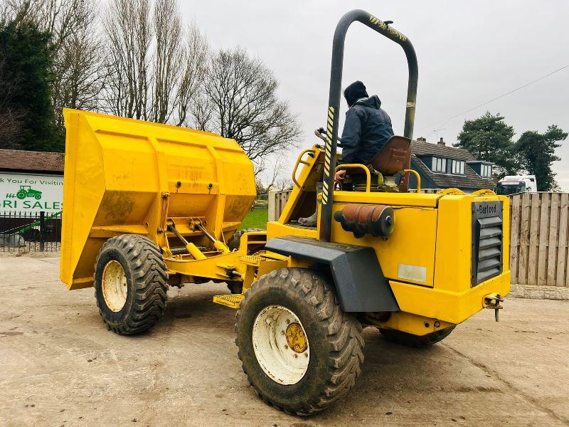 BARFORD SX7000 4WD DUMPER C/W ROLE FRAME & PERKINS PHASER ENGINE *VIDEO*