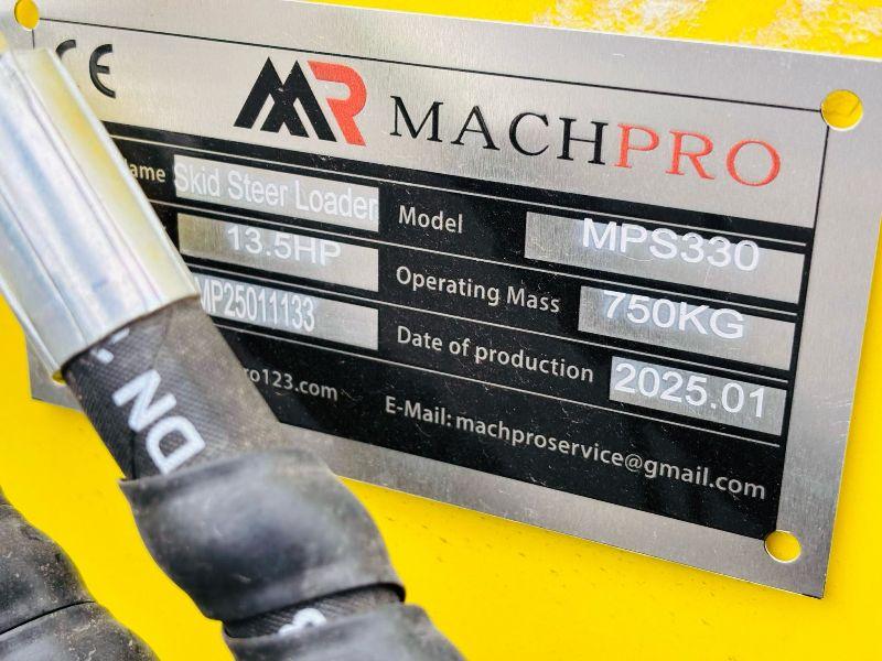 *NEW/UNUSED*MACHPRO MPS330 TRACKED PEDESTRIAN SKIDSTEER LOADER*YEAR 2025*VIDEO*