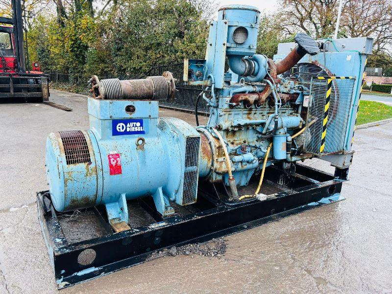 AUTO DIESEL 3604A 250KVA GENERATOR C/W CUMMINS ENGINE *VIDEO*