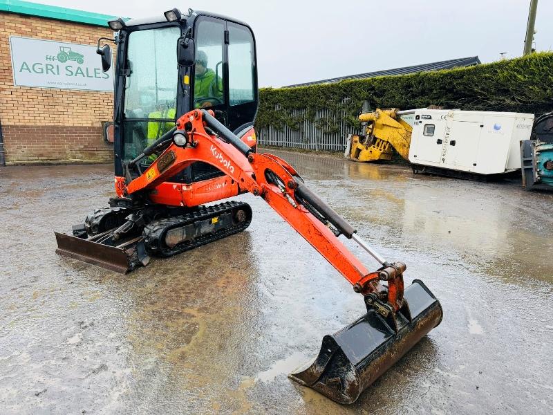 KUBOTA KX016-4 EXCAVATOR*C/W BUCKET*YEAR 2013*2212 HOURS*VIDEO*