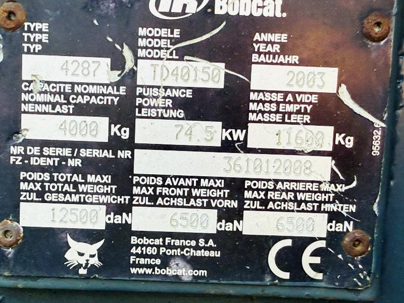BOBCAT TD40150 ROTO TELEHANDLER*C/W PALLET TINES*VIDEO*