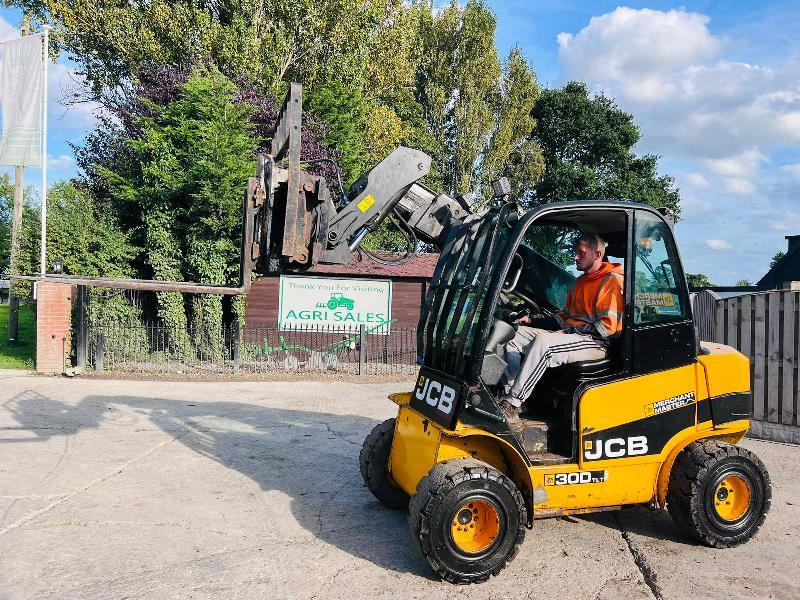 JCB TLT30D 4WD TELETRUCK *YEAR 2015* C/W HYDRAULIC TURN TABLE & TINES *VIDEO*