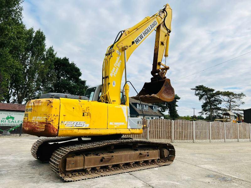 NEW HOLLAND E215 TRACKED EXCAVATOR C/W QUICK HITCH 