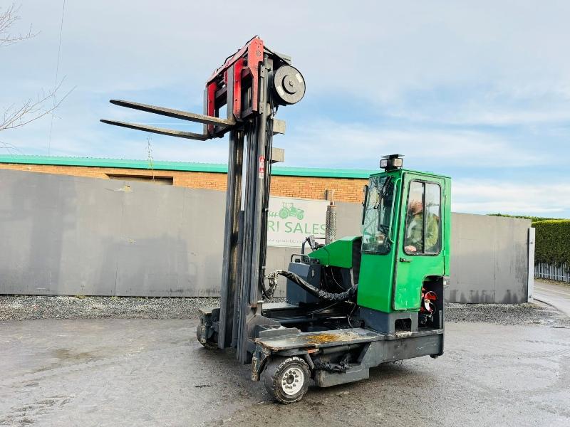 COMBILIFT C4000 GAS FORKLIFT*C/W FORK POSITIONER*VIDEO*